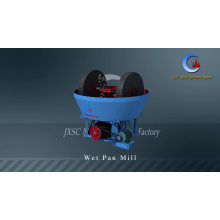 JXSC Economical 1200mm Rock Gold Mining Grinding Machine Wet Pan Mill